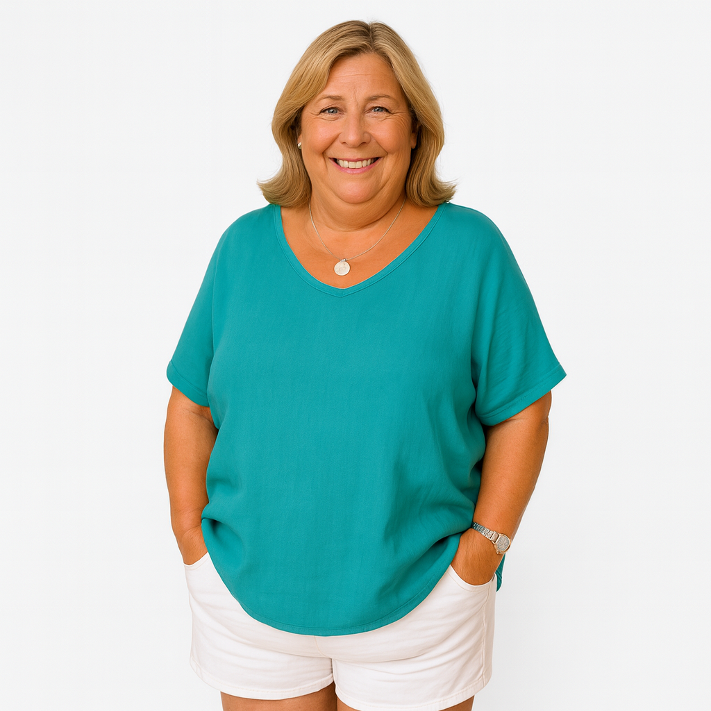 Clara | arms friendly v-neck everyday top