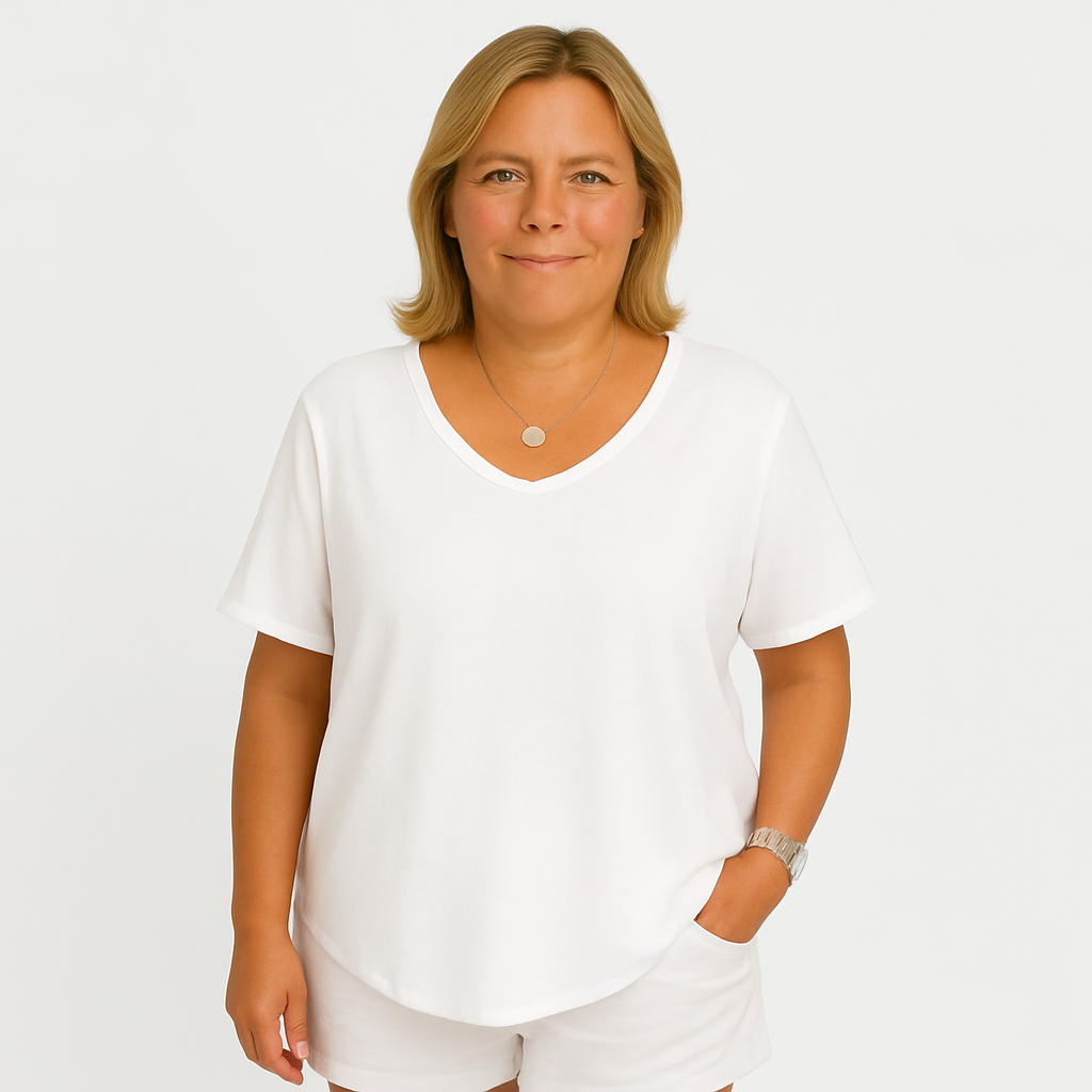 Clara | arms friendly v-neck everyday top