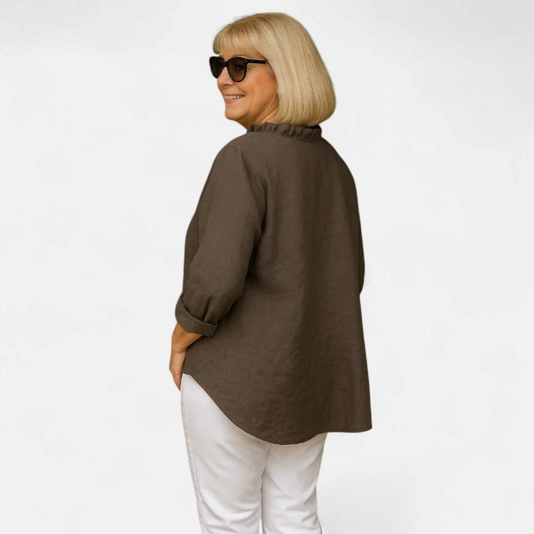Edmonton Essence™ | Cozy Ruffle Blouse
