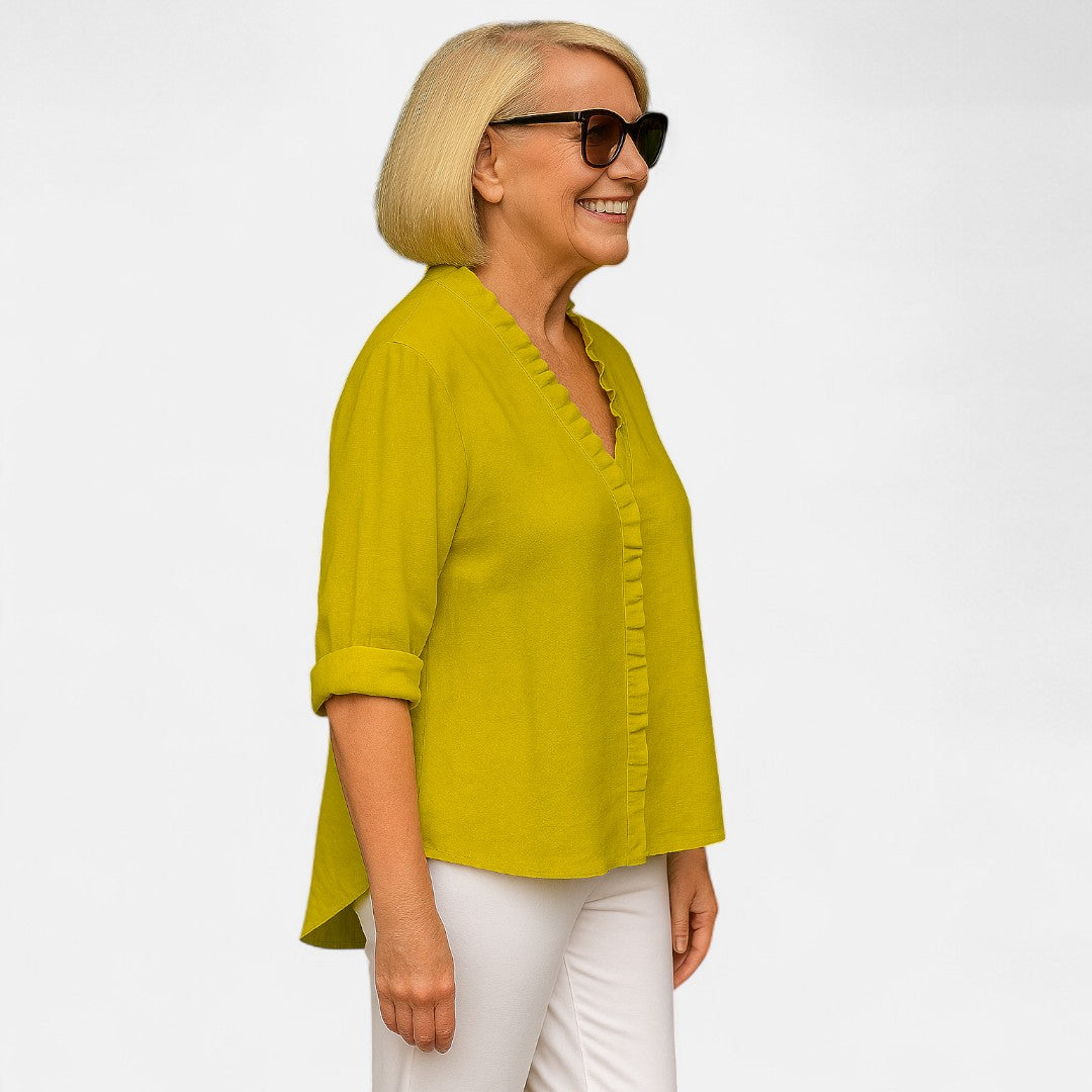 Edmonton Essence™ | Cozy Ruffle Blouse