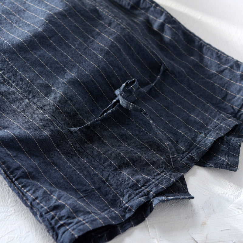 LUKE - LINEN STRIPED VEST