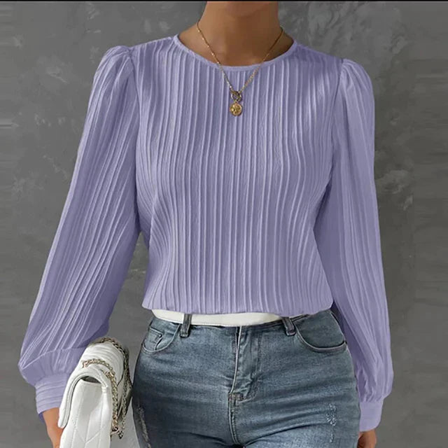 BRIDGETTE | PLEATED BLOUSE