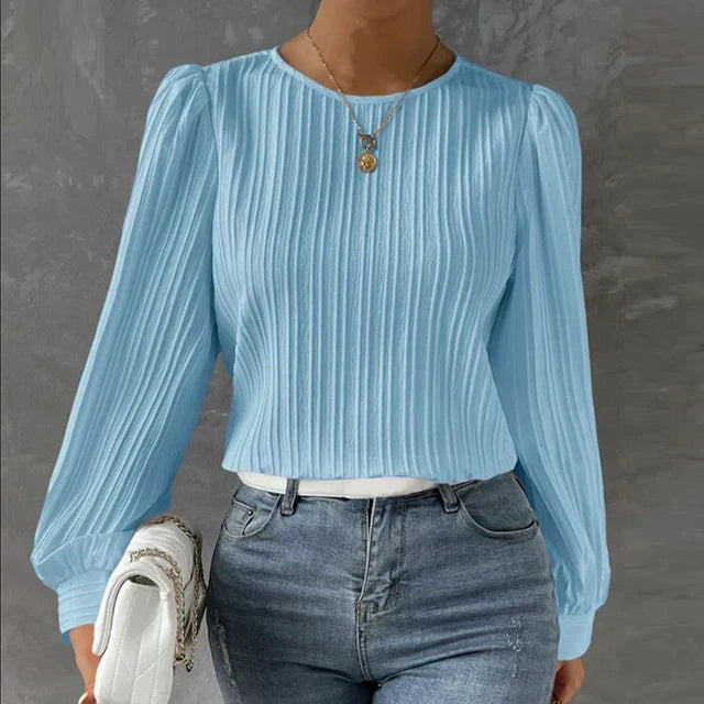 BRIDGETTE | PLEATED BLOUSE