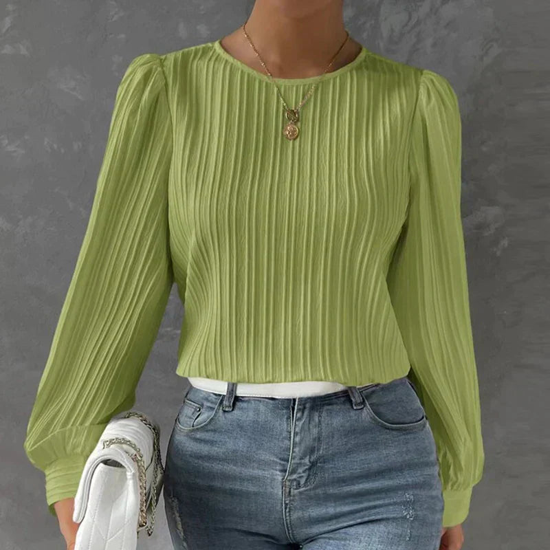 BRIDGETTE | PLEATED BLOUSE