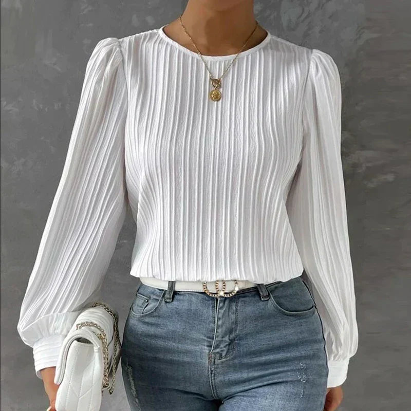 BRIDGETTE | PLEATED BLOUSE