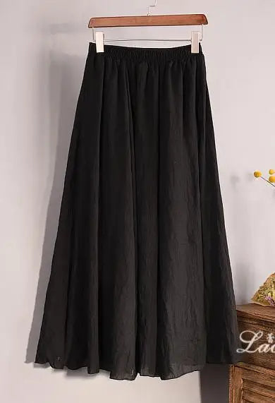 Sabina | Flowy Cotton Maxi Skirt