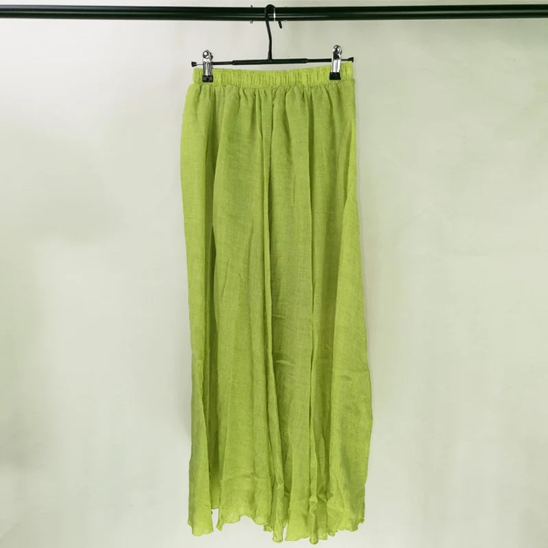 Sabina | Flowy Cotton Maxi Skirt