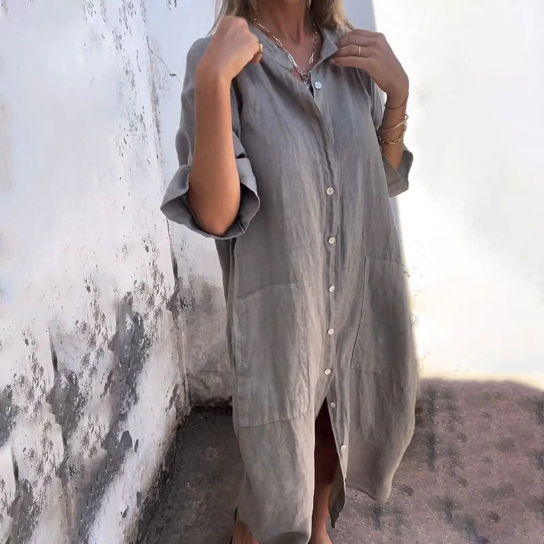 Melanie | Casual Knee-length Shirt Dress