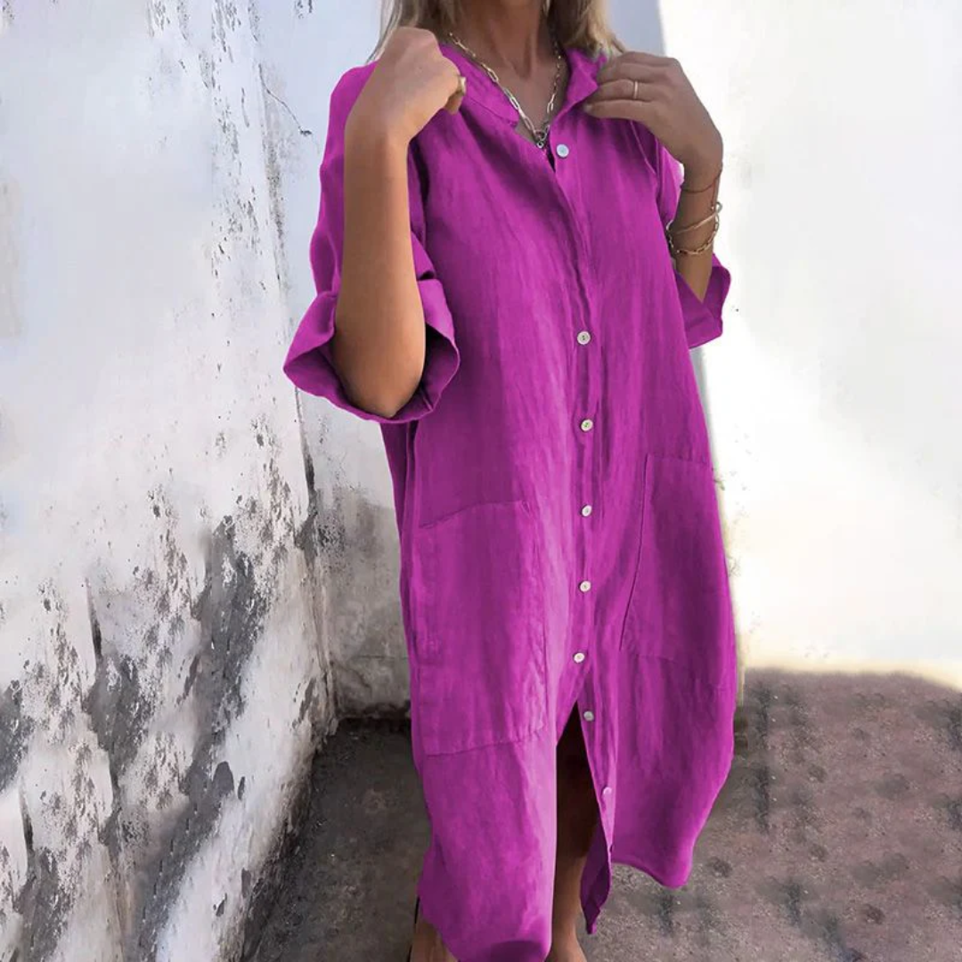 Melanie | Casual Knee-length Shirt Dress