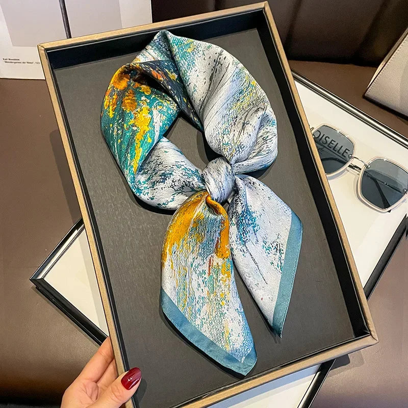 Veda | Abstract Paint Scarf