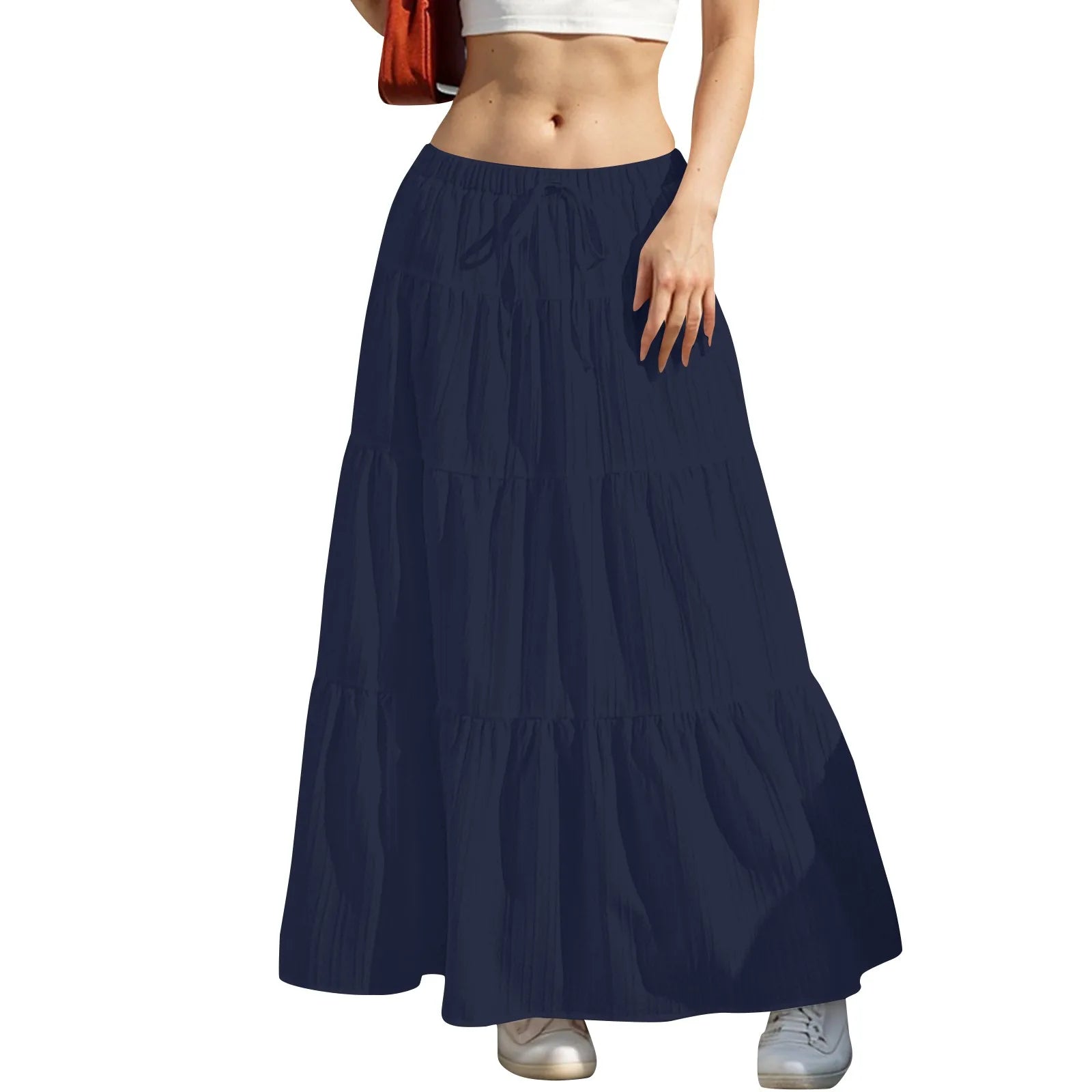 Carlene | Tiered Cotton Maxi Skirt