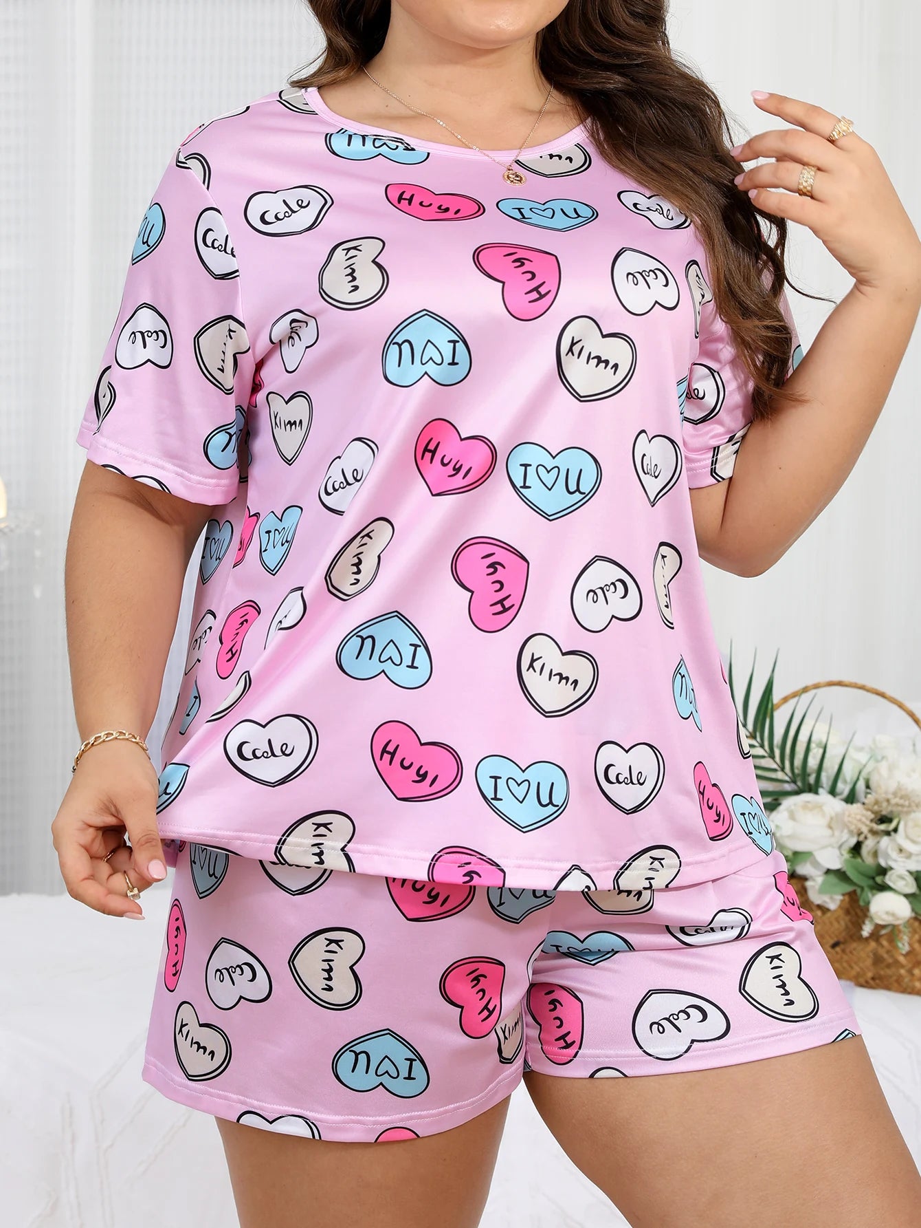 Betsy | Sweetheart Plus Size Pajama Set
