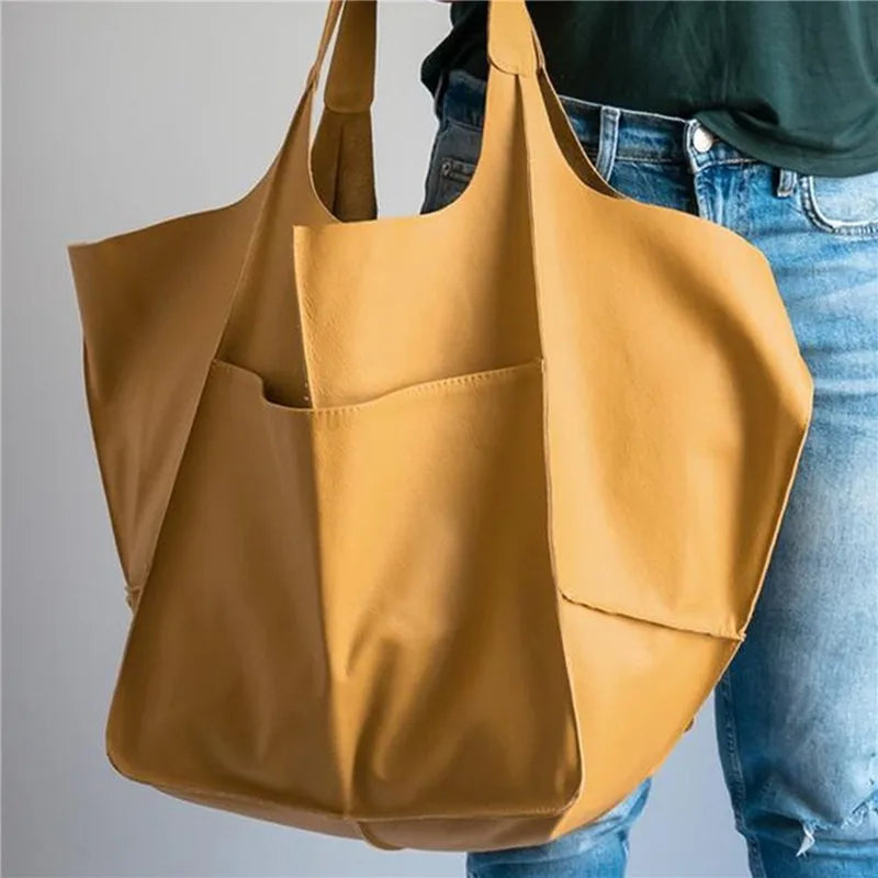 REEVA | OVERSIZED LEATHER TOTE BAG