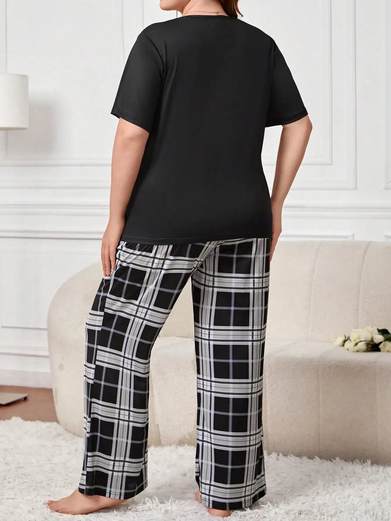 Jenna | Butterfly Plus Size Sleepwear Set