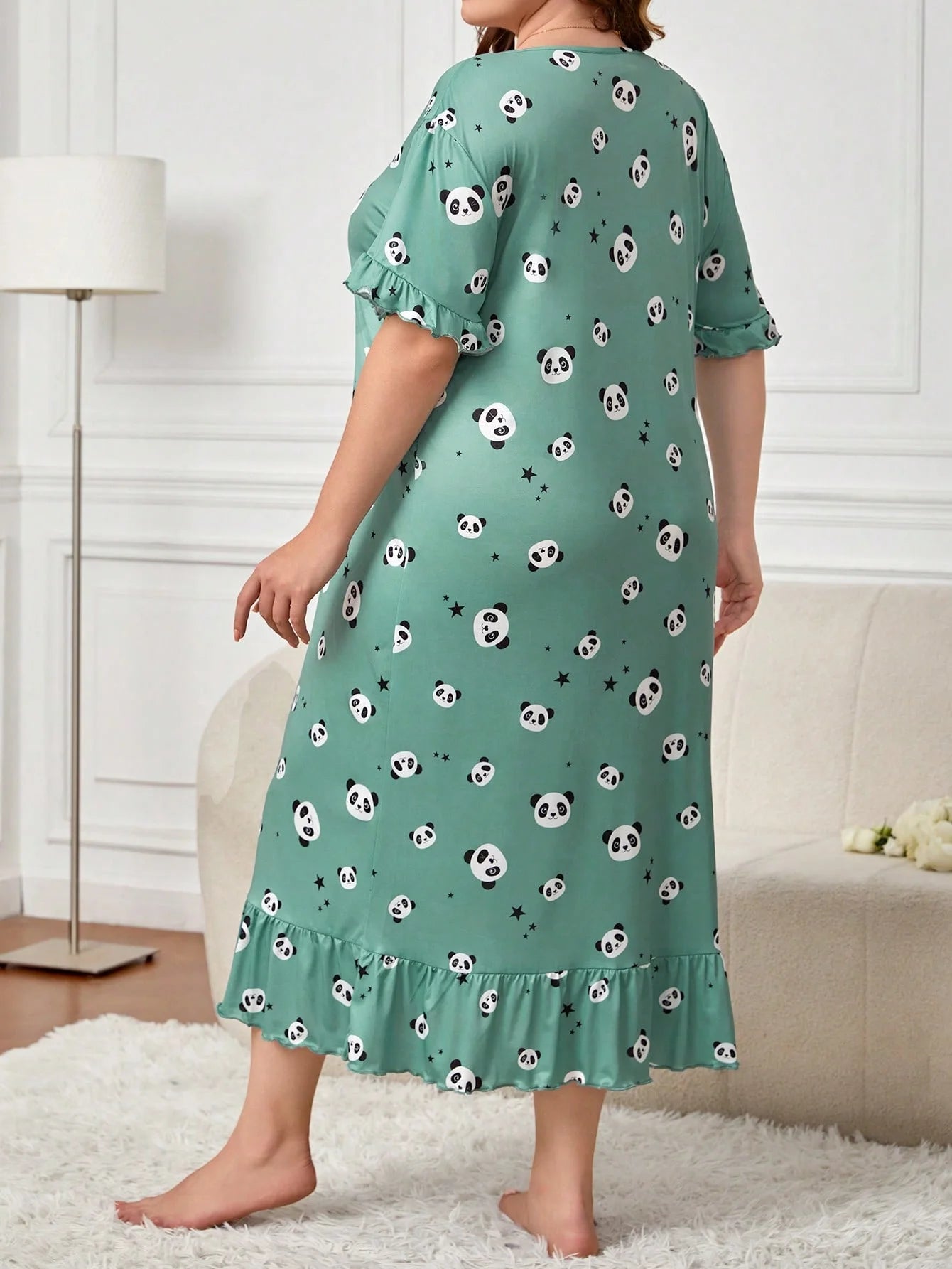 Lulu | Playful Panda Plus Size Nightdress