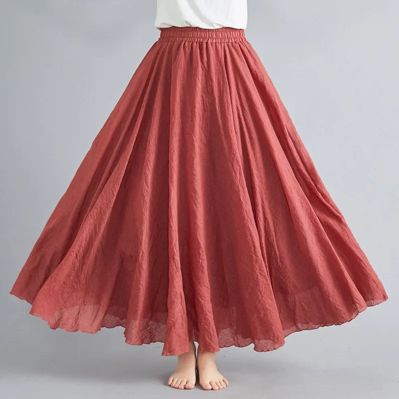 Candice | Elegant A-Line Maxi Skirt