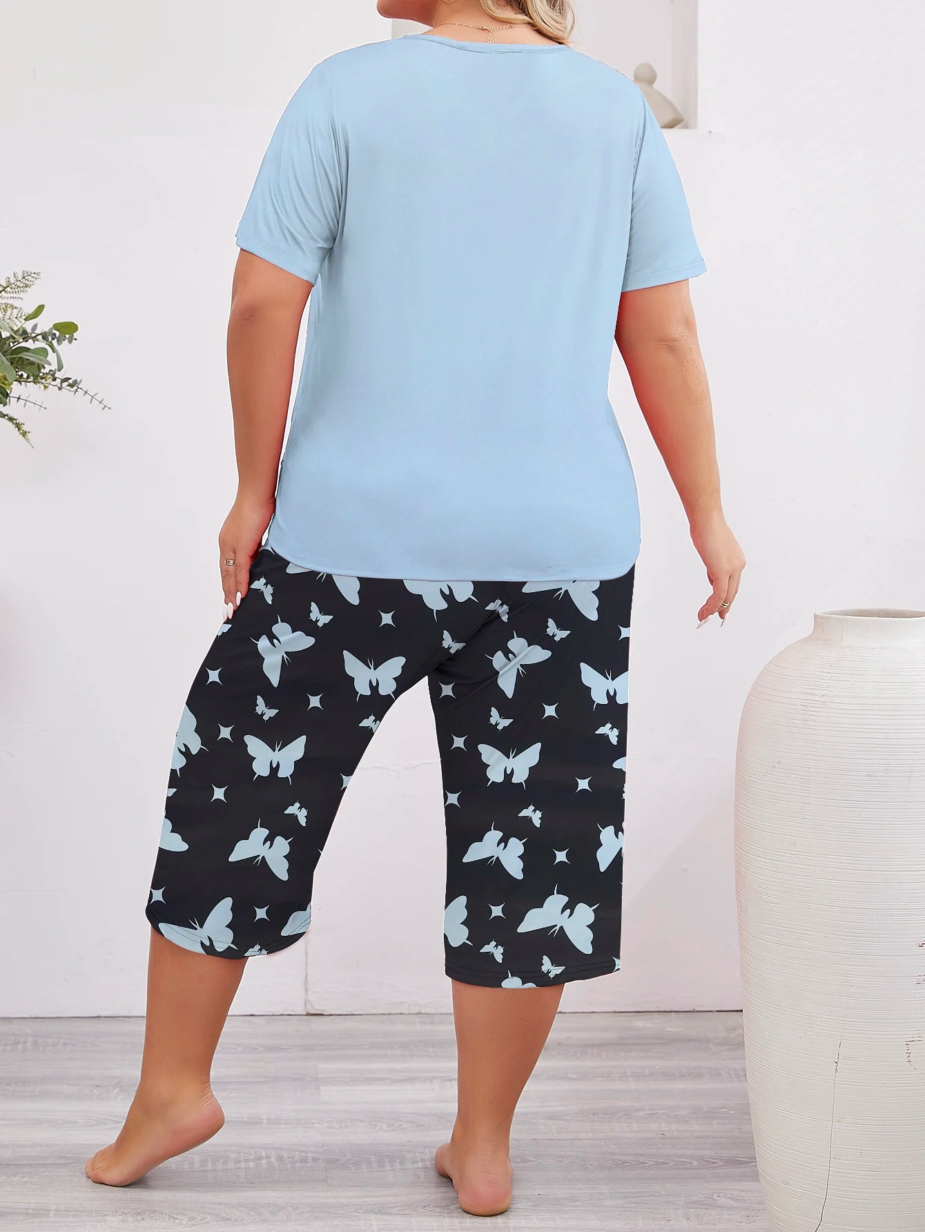 Patty | Plus Size Butterfly Sleepwear Set