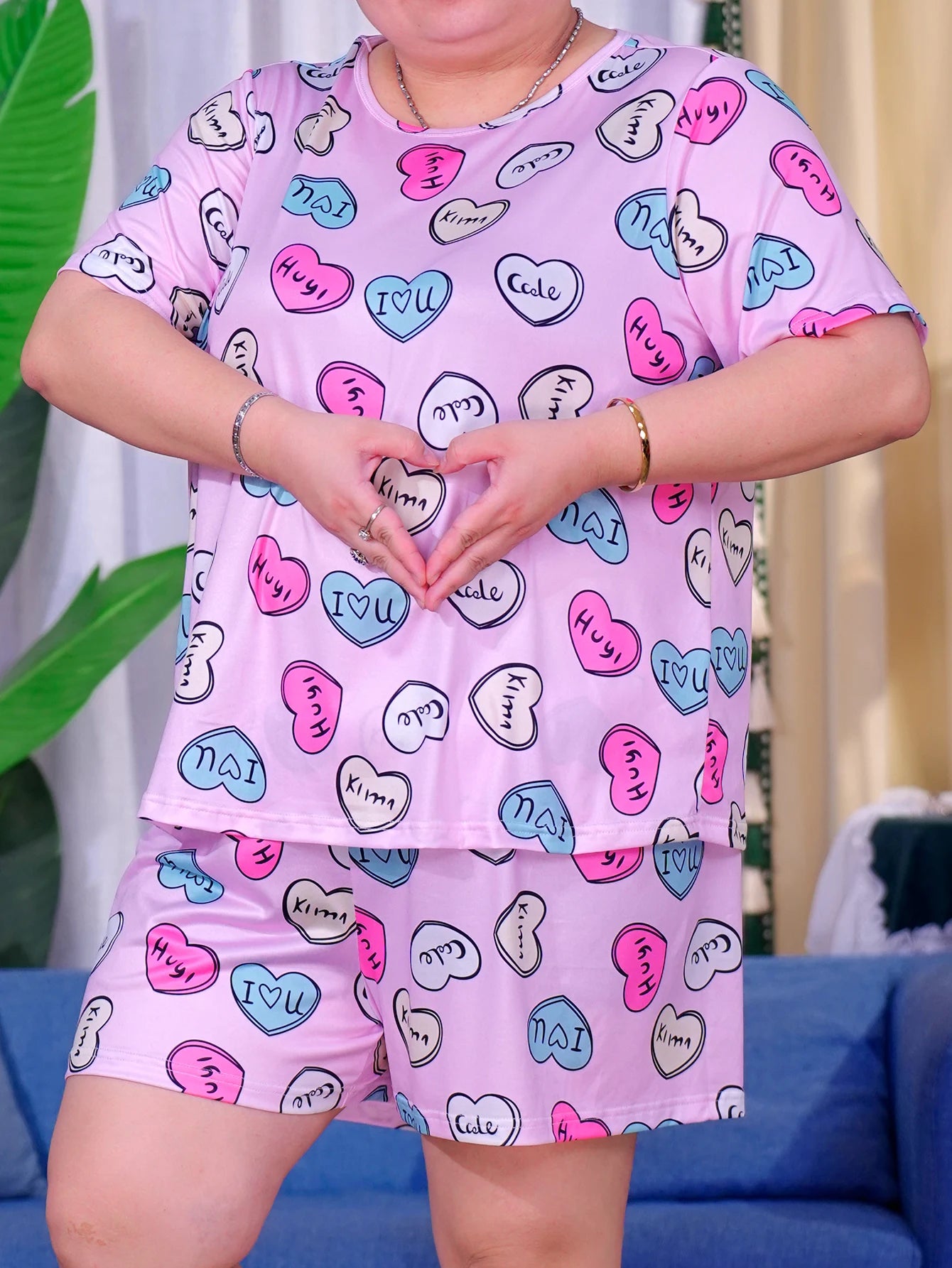 Betsy | Sweetheart Plus Size Pajama Set