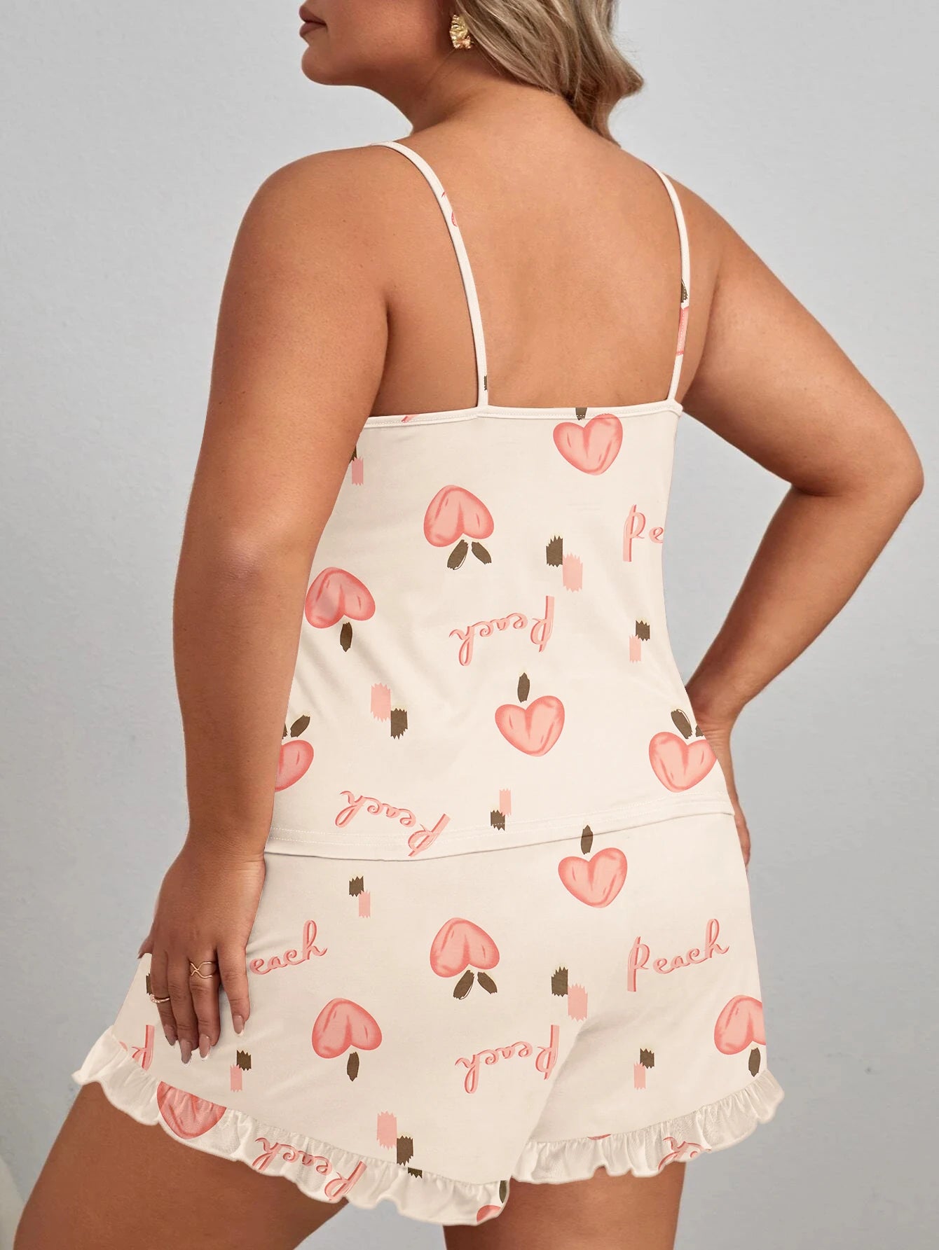 Shelly | Peachy Delight Plus Size Sleepwear Set