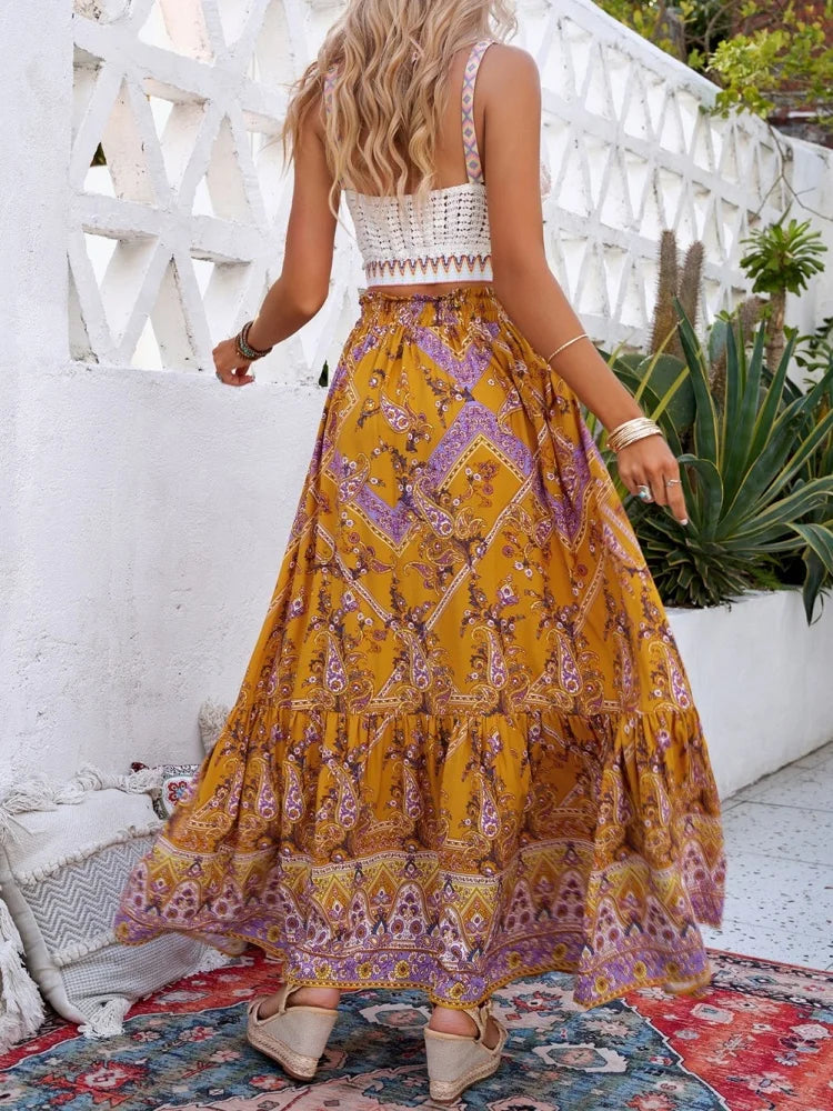 Judie | Boho Summer Maxi Skirt