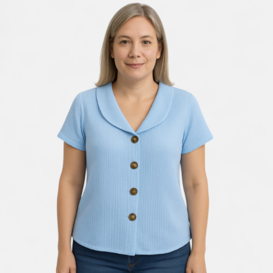Edmonton Essence™ | Stylish Buttoned Blouse
