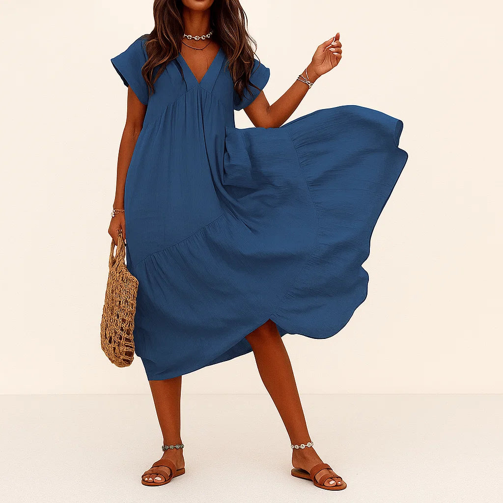 Janelle | Flowy Tummy Covering Loose Dress