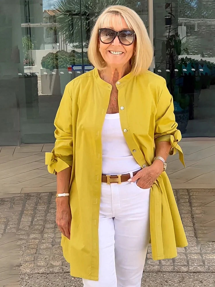 MONA - LONG COTTON SHIRT