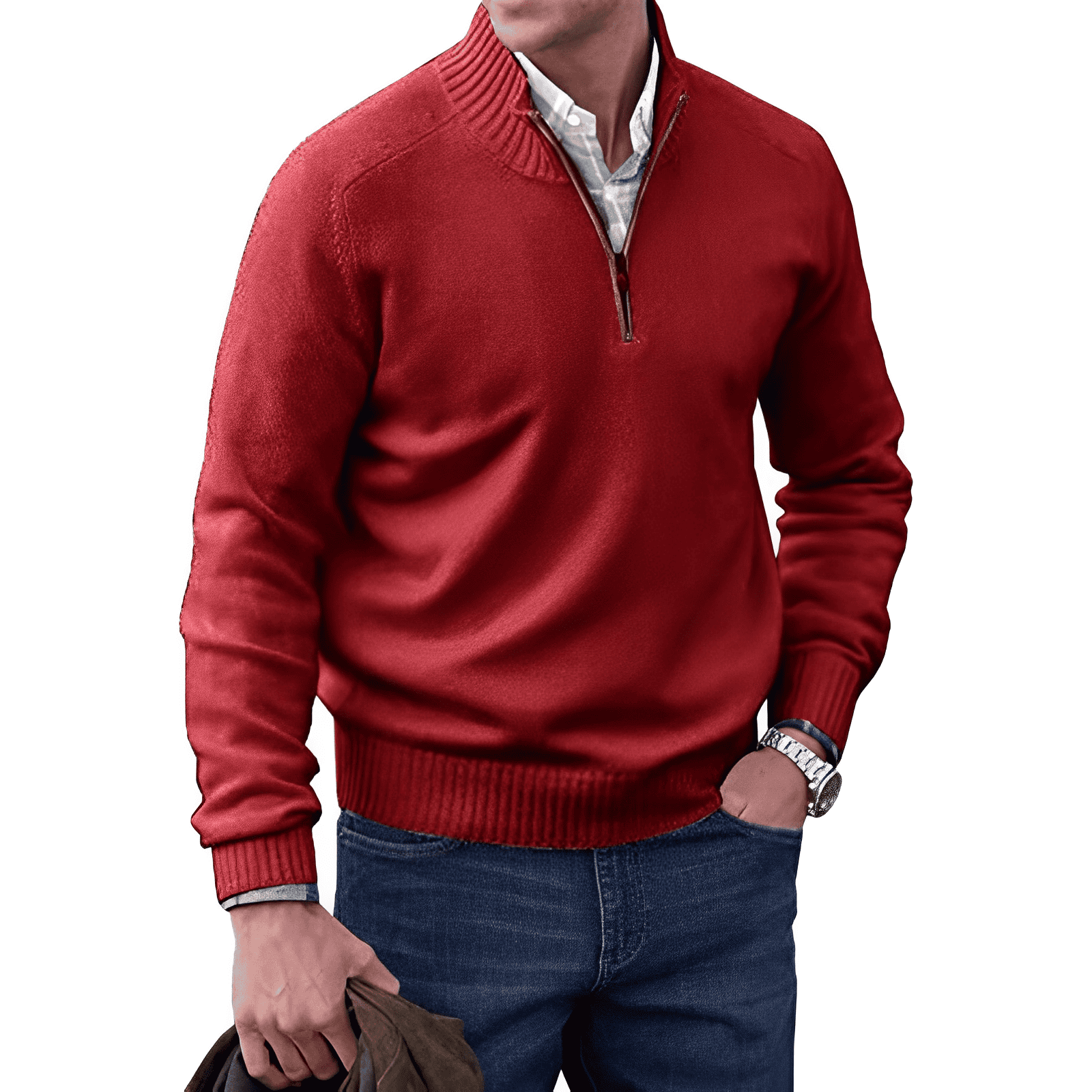 PHILLIP | QUARTER ZIP SWEATER