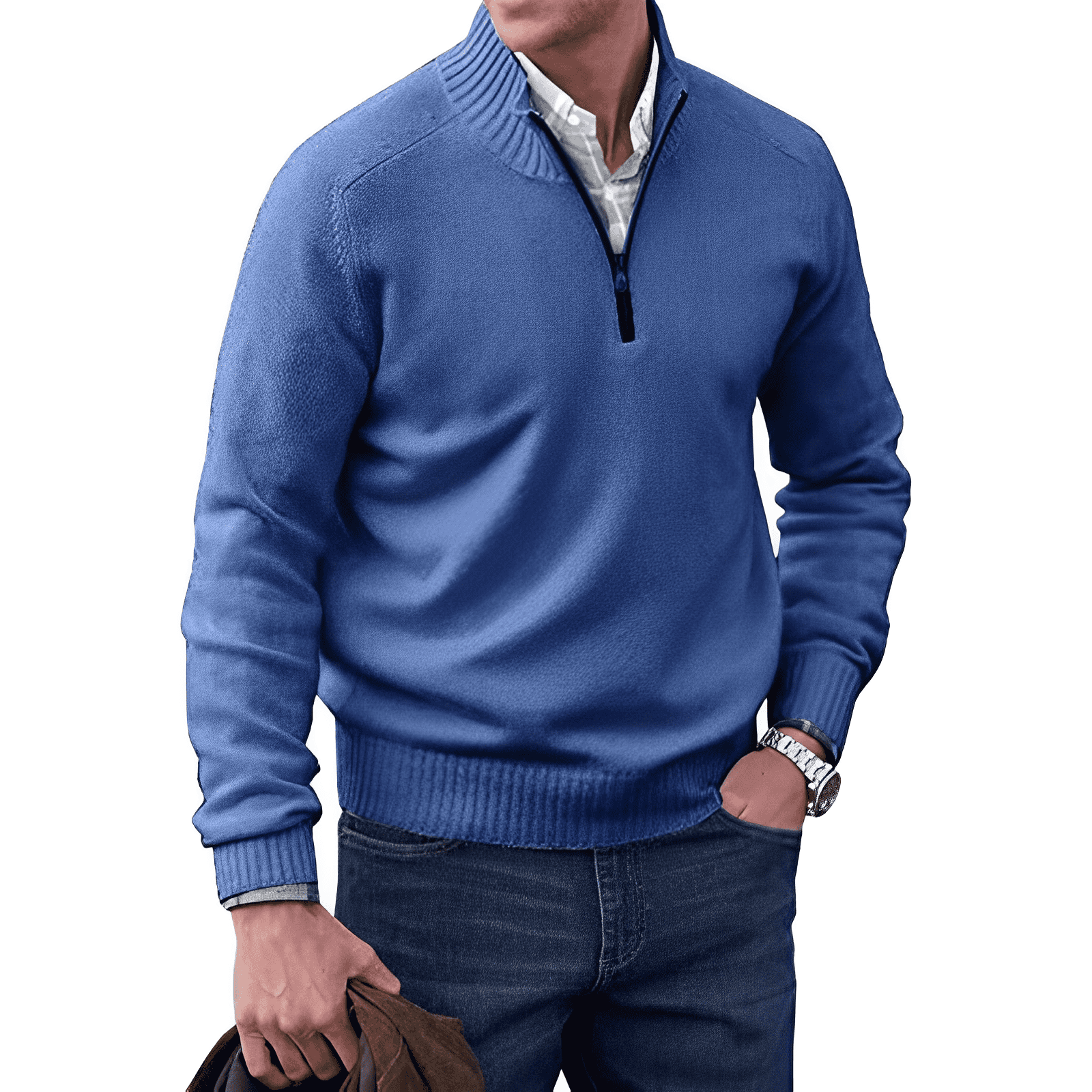 PHILLIP | QUARTER ZIP SWEATER
