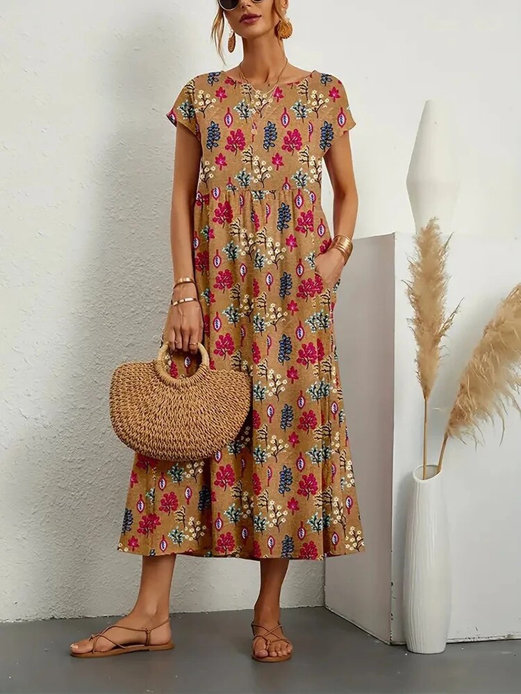 Sunshine | Ethereal Tummy Covering Floral Dres