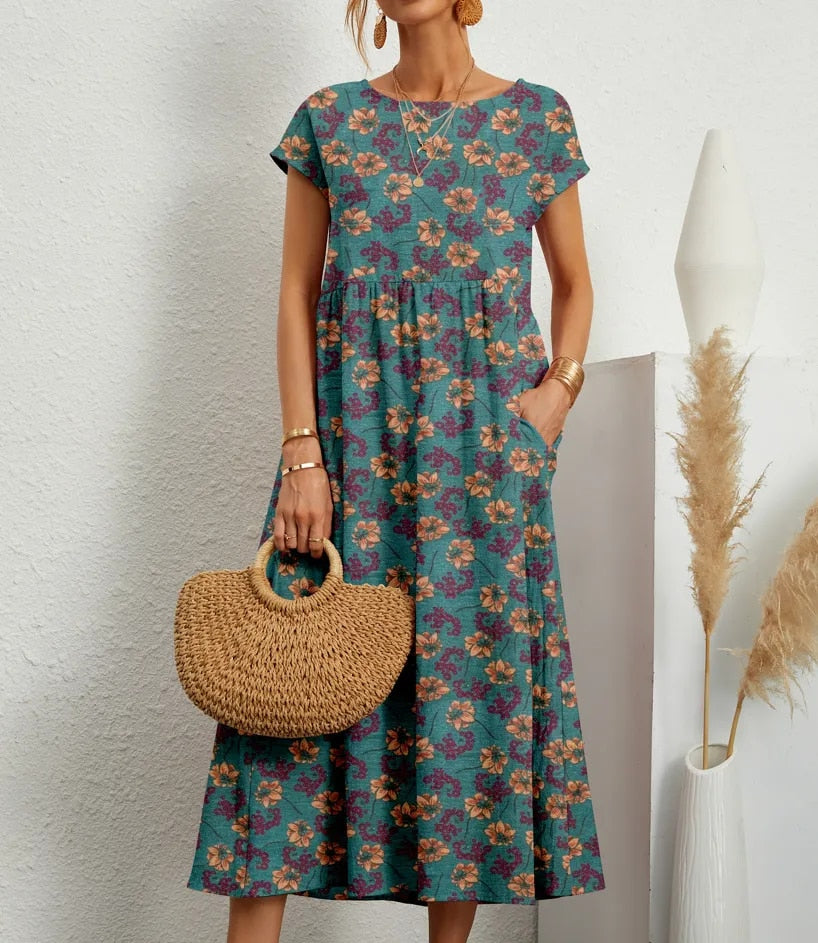 Sunshine | Ethereal Tummy Covering Floral Dres