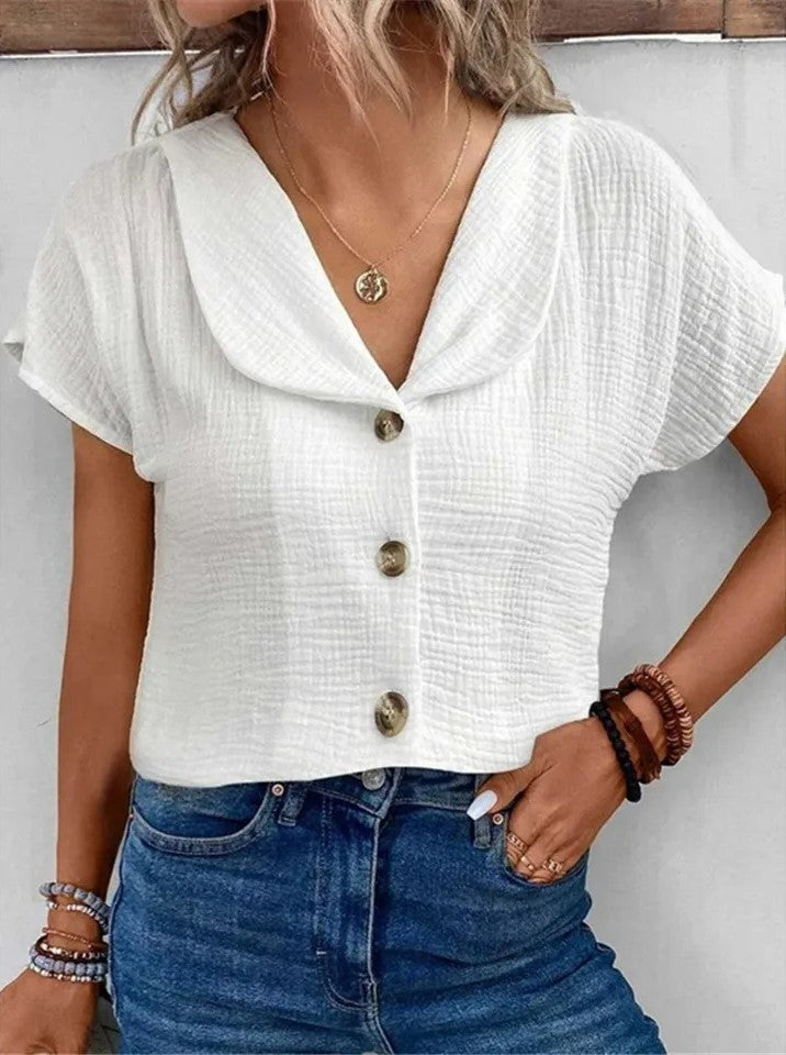 Jodie | Button-front Collar Blouse
