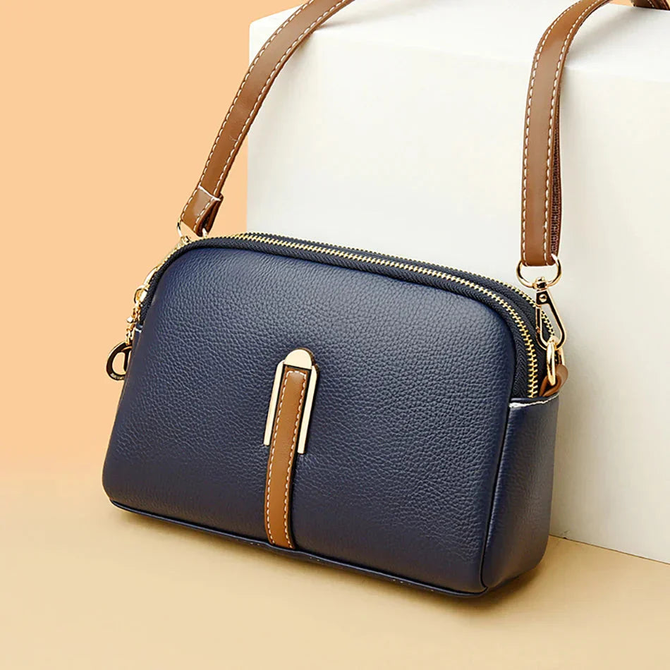 Faye | Contrast-strap Crossbody Bag