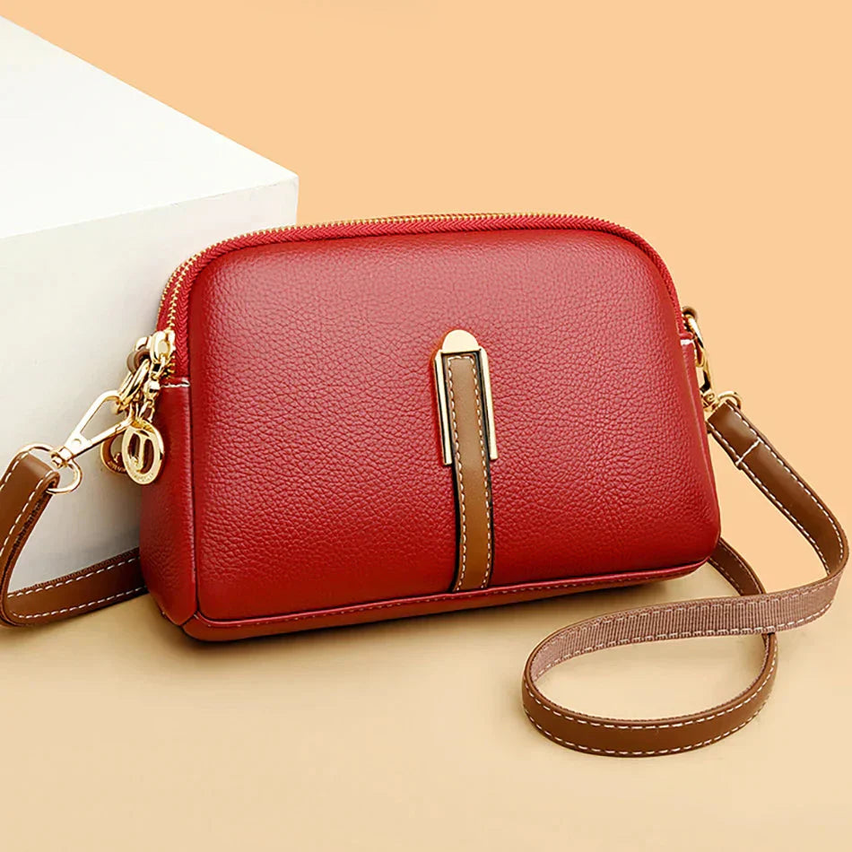 Faye | Contrast-strap Crossbody Bag