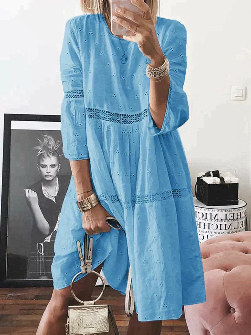 IZADORA - ELEGANT EMBROIDERED DRESS