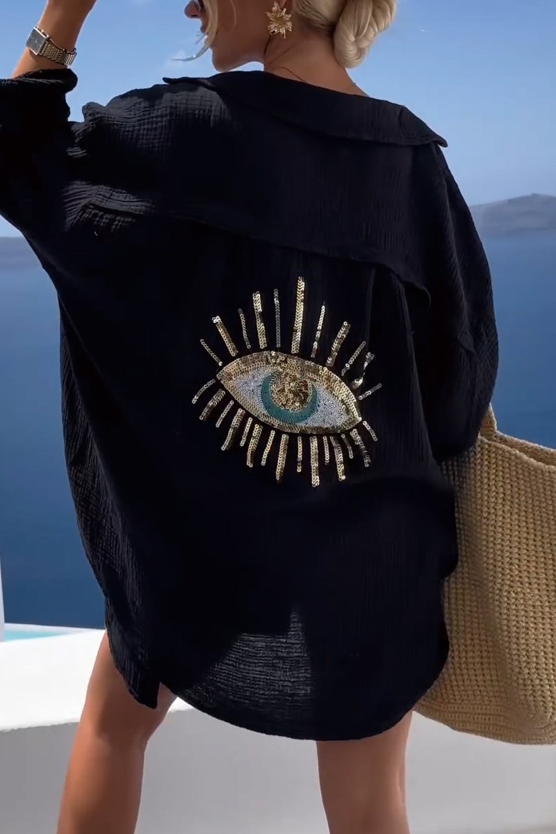 KAREN - OVERSIZED COTTON BLOUSE