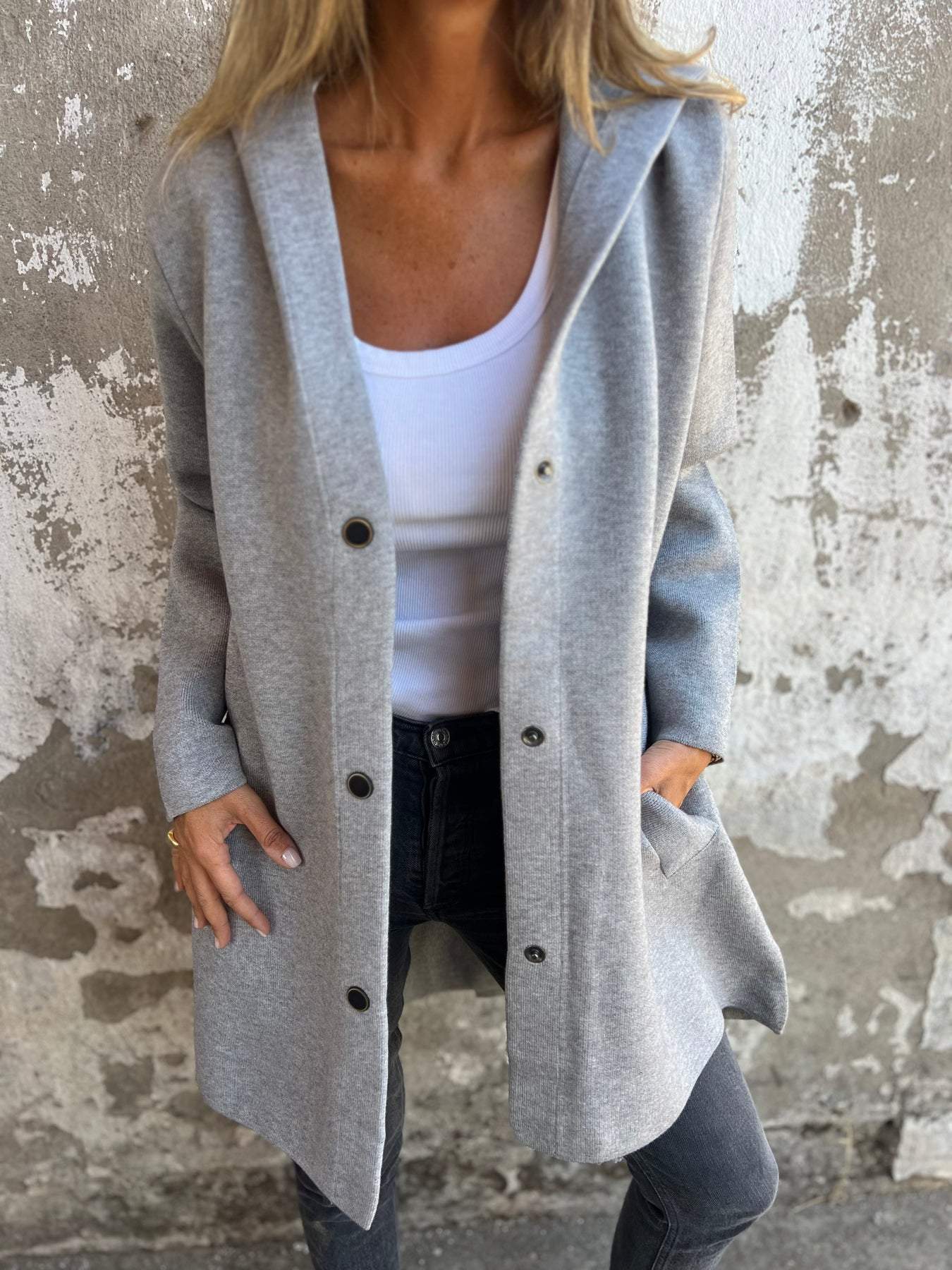 LILA | ELEGANT HOODED CARDIGAN
