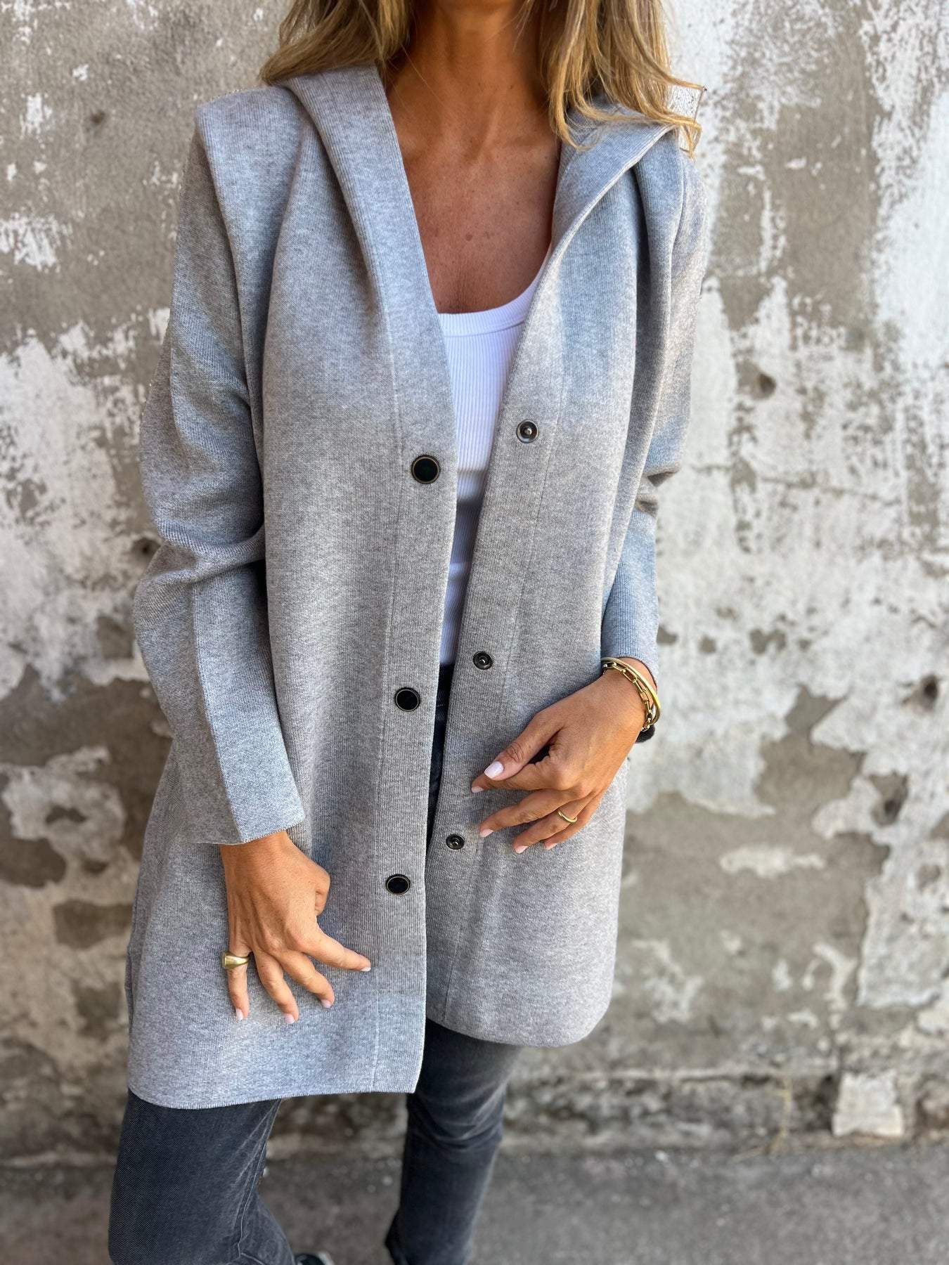 LILA | ELEGANT HOODED CARDIGAN