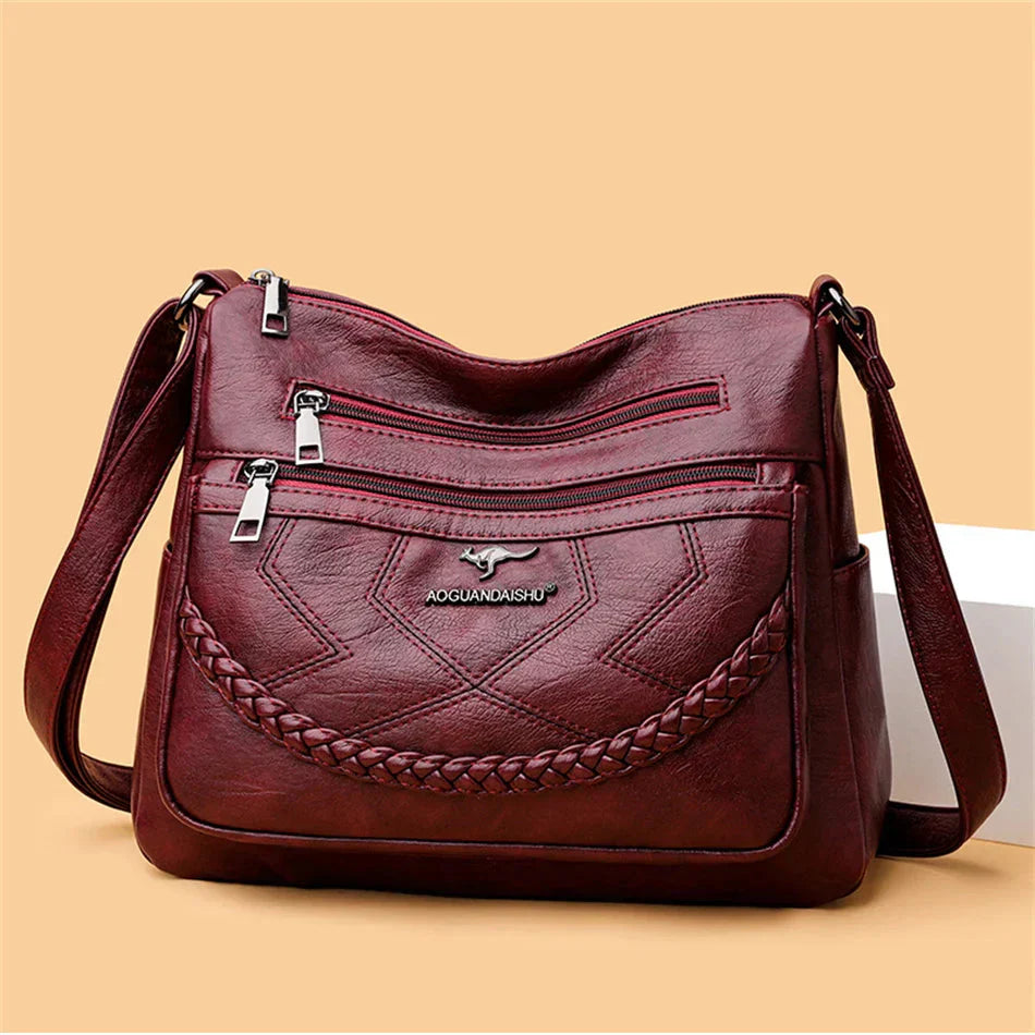 Adele | Braided-front Crossbody Bag