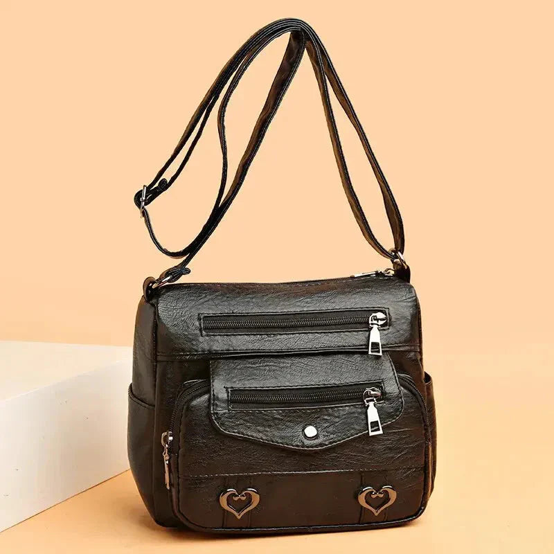 Ensley | Heart-accent Crossbody Bag