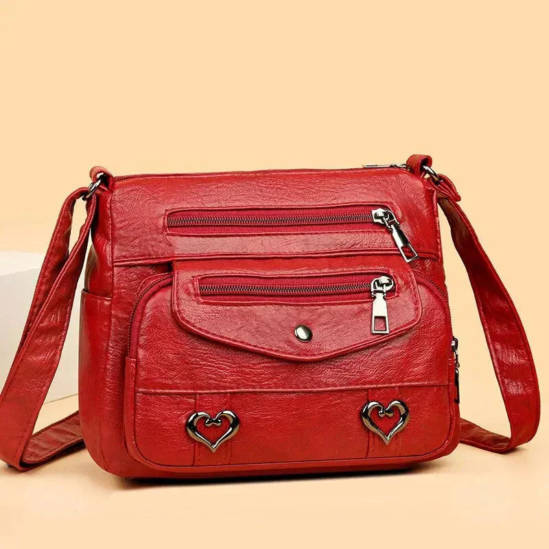 Ensley | Heart-accent Crossbody Bag